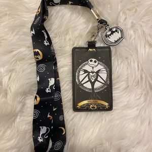 Nightmare Before Christmas lanyard with ID card pocket